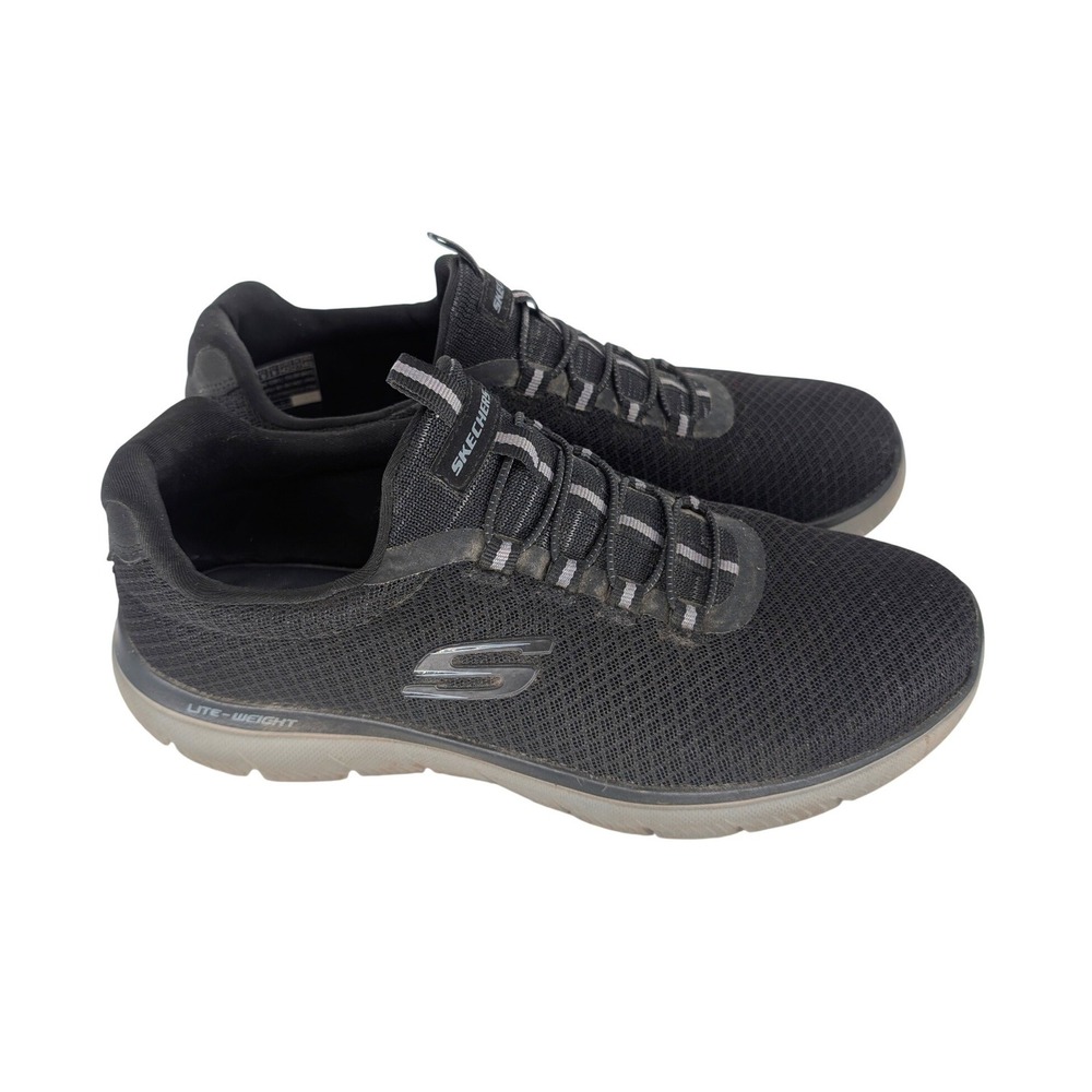 Skechers Summits Training Sneakers Mens 9 Black 52811 Slip On Comfort‎ Walking